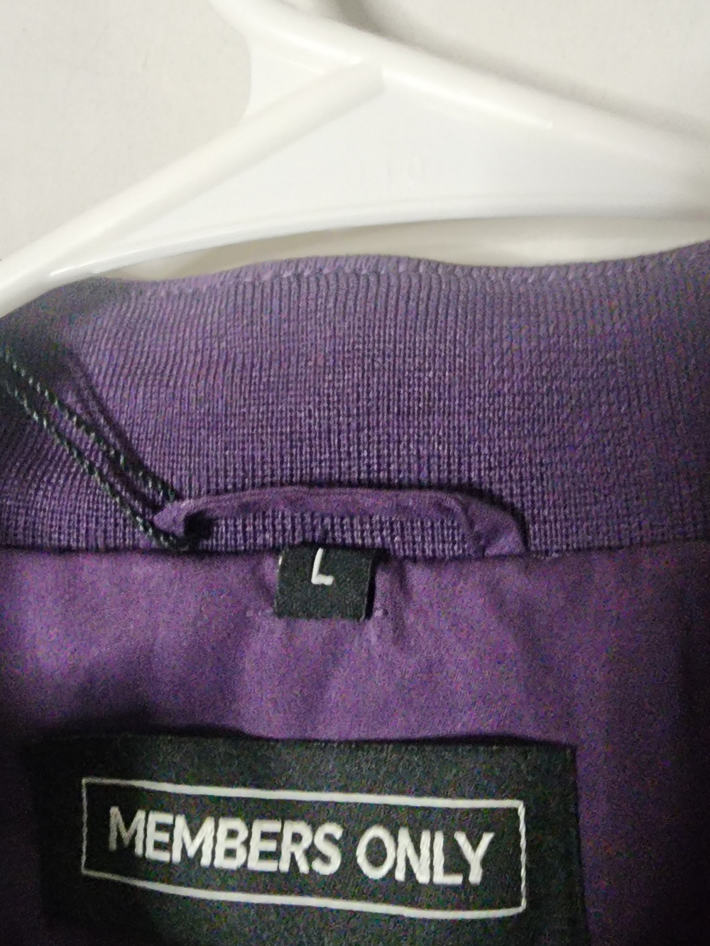 NWT Members Only Purple Field Bomber Jacket - Picture 3 of 7